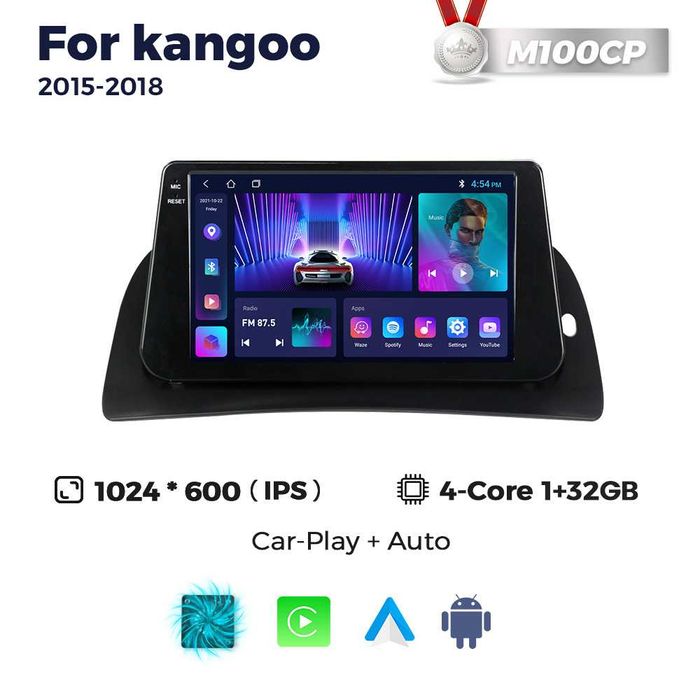 Штатна android магнітола Renault Kangoo 2 (2008-2021) [9"/10"]