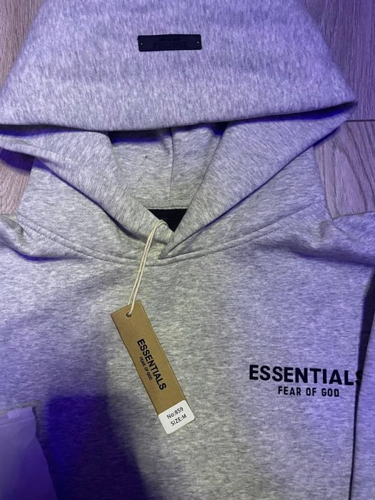 Худі Essentials Fear Of God/есентіалс нові в сірому кольорі