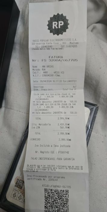 Samsung S24 ultra em ótimo estado