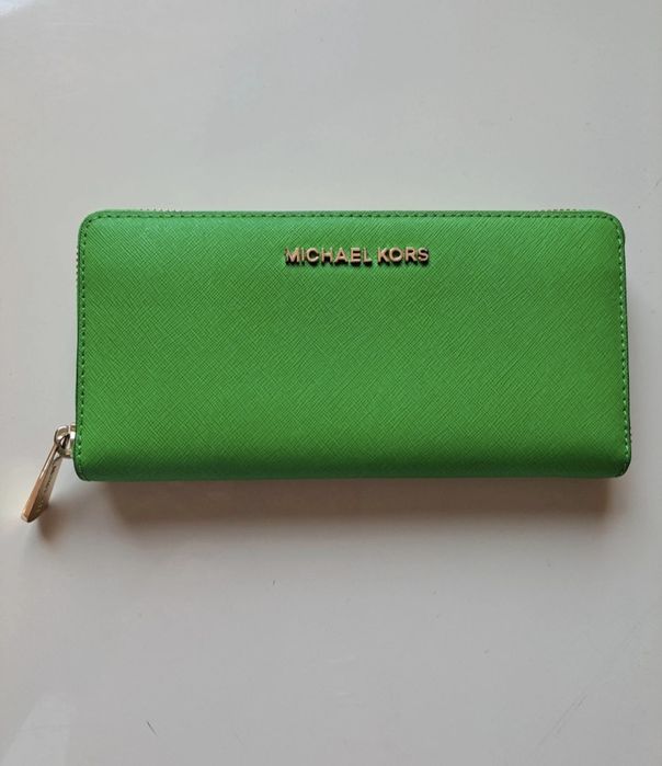 Carteira Michael Kors Continental Jet Set Verde L