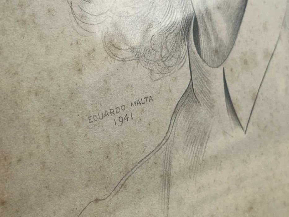 Desenho a carvão / Eduardo Malta / 1941