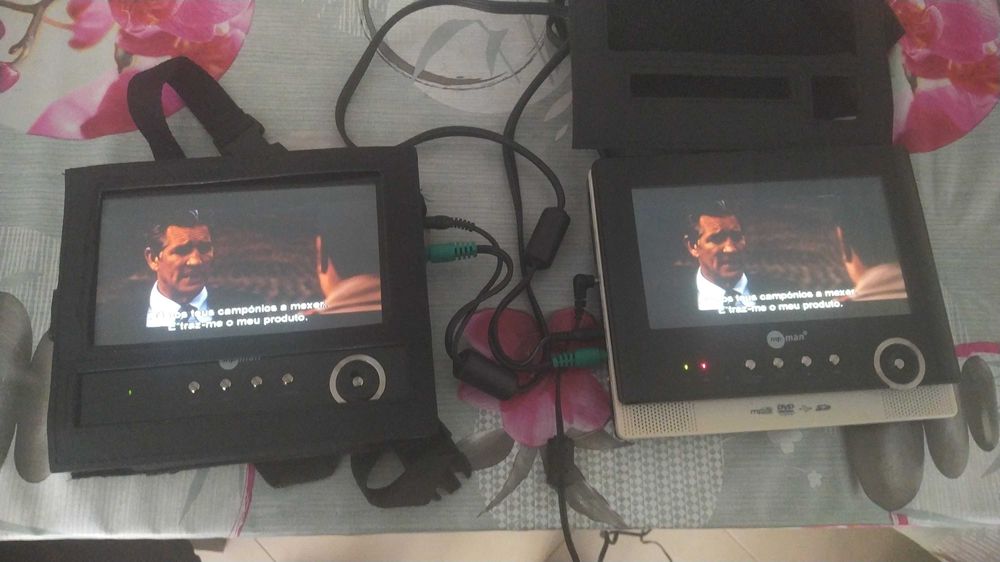 Sistema de Leitor de CD, DVD, JPEG e MP3 para Banco de Carro