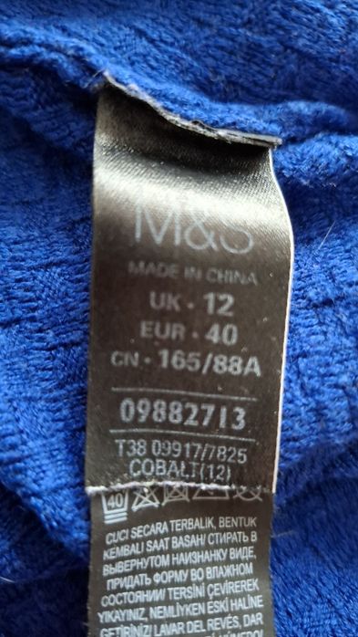 Chabrowy sweterek  L