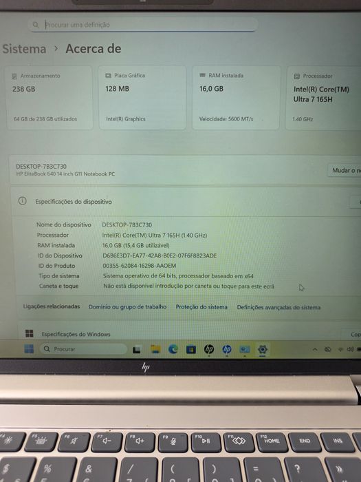Portátil HP Elitebook G11 Core Ultra 7 14 poleg