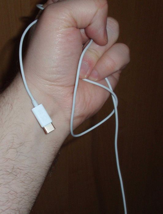 Белые проводные наушники вкладыши Airpods/Ear Pods Type-C Beats Audio