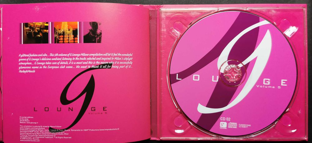 CD G Lounge Milano volume 5 Marco Fullone house electro deep house 2CD