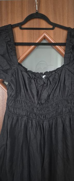 H&M Divided L sukienka hiszpanka len