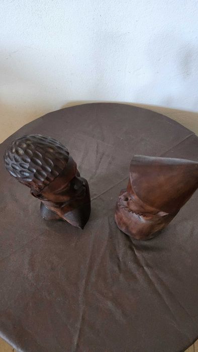 Arte africana - Estatueta em Pau Preto - Casal