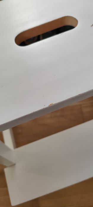 Escadote IKEA BEKVÄM branco – madeira maciça