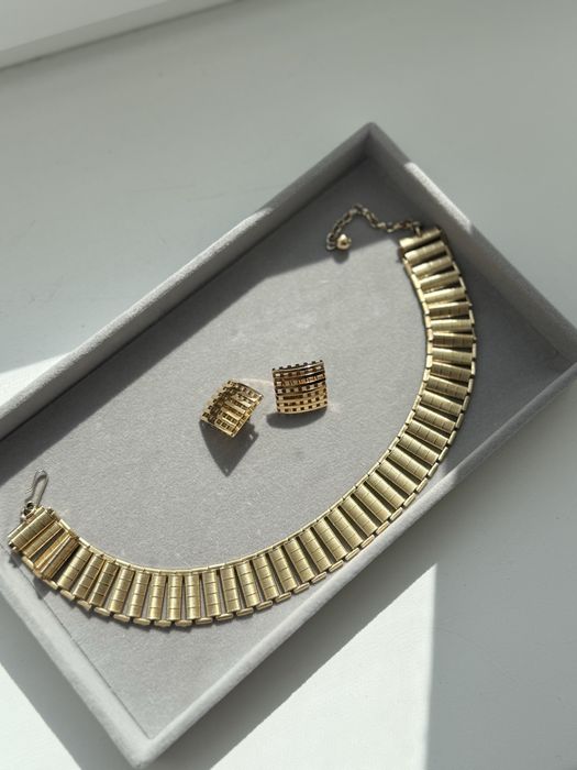 Вінтажний чокер NAPIER, Vintage Gold-Tone Collar USA | 1970-80 роки