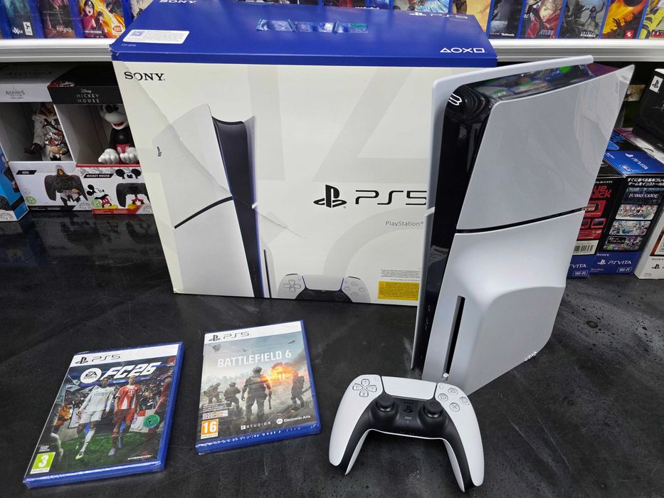 Konsola Playstation 5 PS5 SLIM 1TB z napędem 2 dobre gry Gw 12mc SKLEP