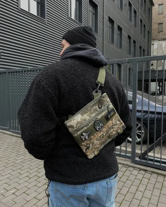 Месенджер-кобура з панеллю велкро та системою MOLLE, піксель