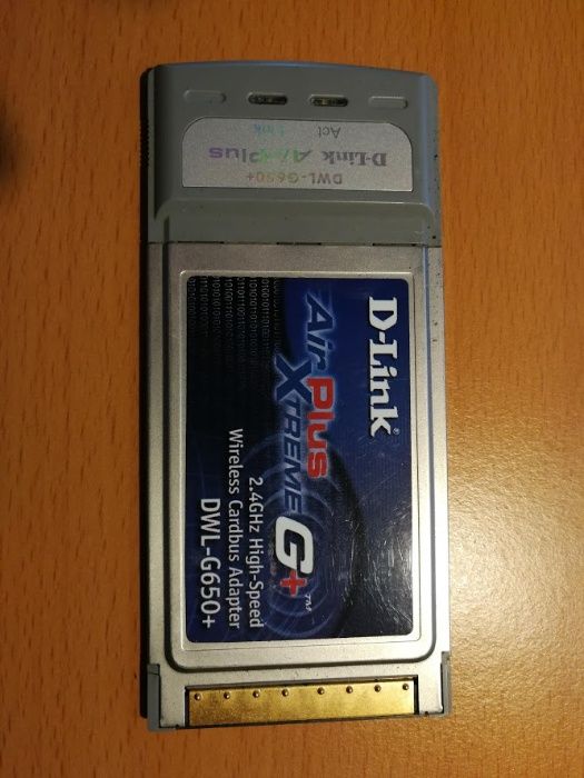 Placa PCMCIA Wi-Fi D-Link Air Plus Xtreme DWL-G650+ 2.4ghz