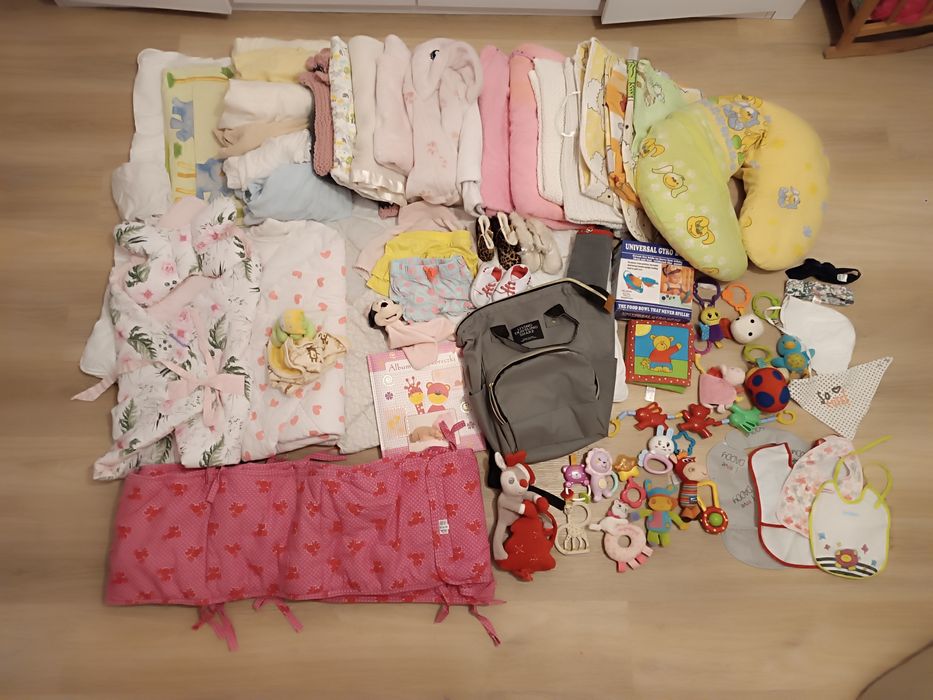 MEGA PAKA niemowlaka kołdra poszewki kocyki grzechotki przytulanki 67s