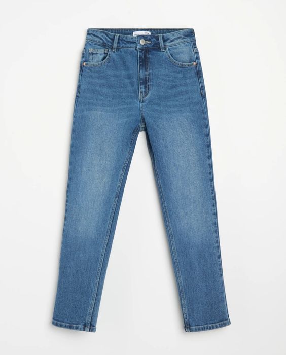 Jeansy mom slim r.34. Sinsay