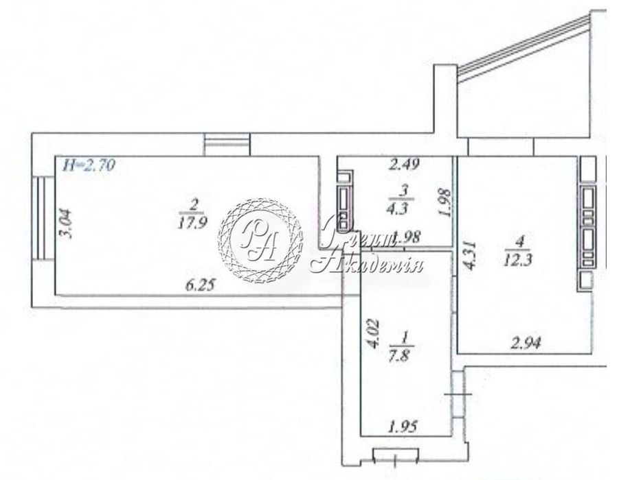 Оренда 1-кімн квартири 48 м2 на Боголюбова