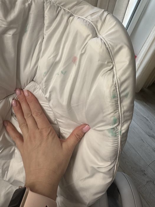 Дитячий стільчик для годування Chicco Polly з посудом