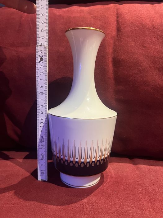 Porcelanowy wazon Edelstein Bawaria Echt Cobalt 24 cm