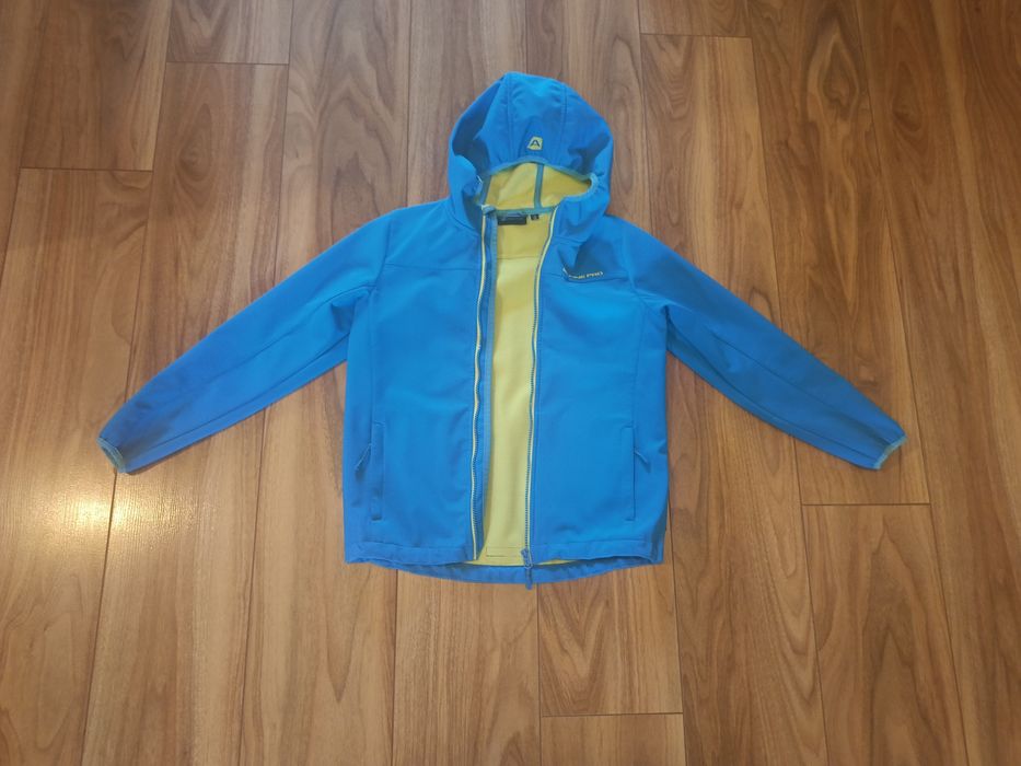 Kurtka dziecięca Softshell Alpine Pro 140/146  wiosna wodoodporna oddychająca