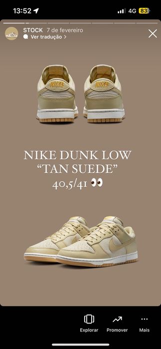 Nike Dunk Low “Tan Suede”