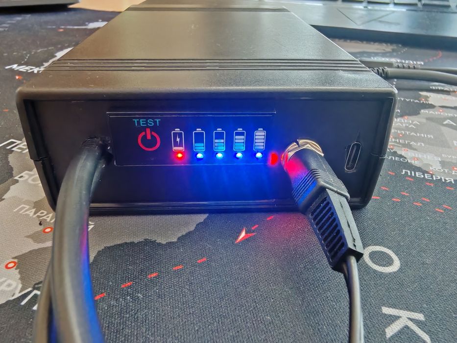 Mini UPS, ДБЖ, безперебійник для роутера та ONU - 24Вт акум 20000мА