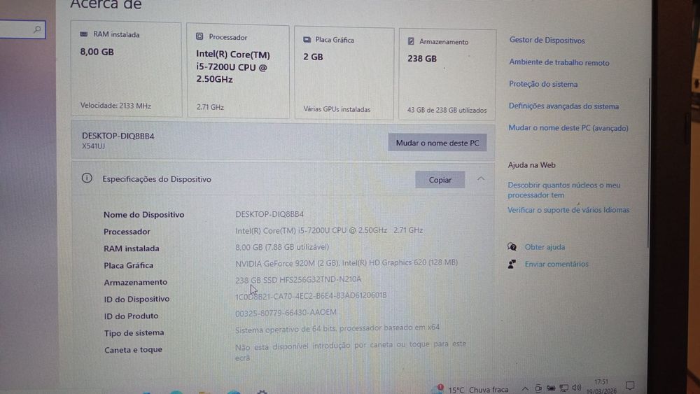 Portatil Asus i5
