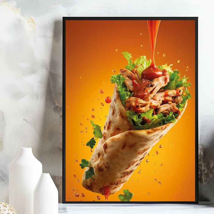 plakat reklamowy kebab, plakat kebab, plakat bar restauracja kebab