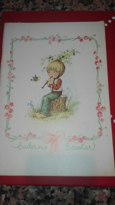 Cadernos escolares anos 80