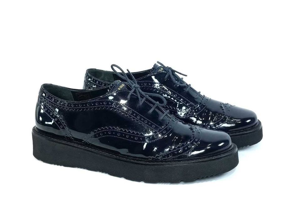 Кожаные женские туфли оскфорды броги Paul Shark Оригинал