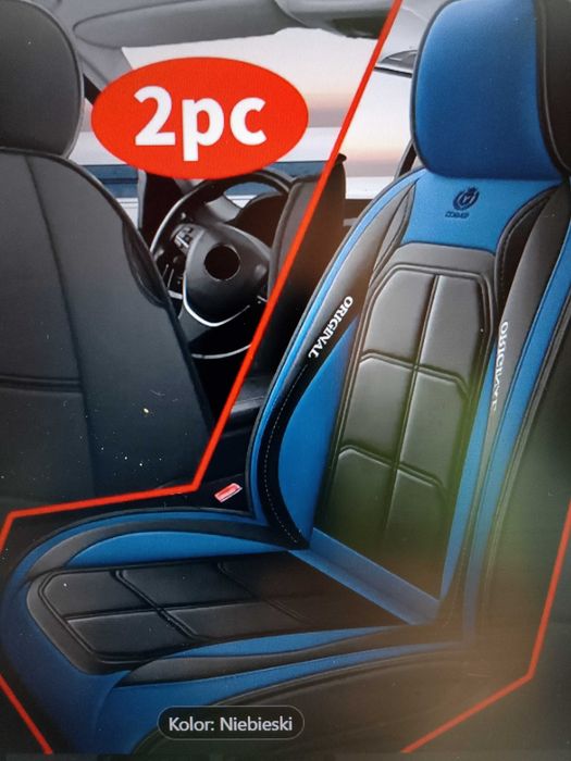 Piękne nowe pokrowce Premium ze skóry PU, 2 lub 5 miejsc, różne kolory