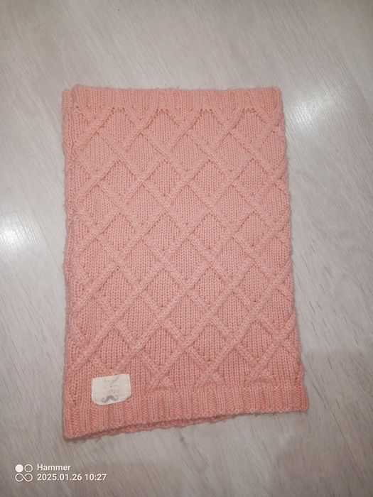 Różowy komin dla dziewczynki