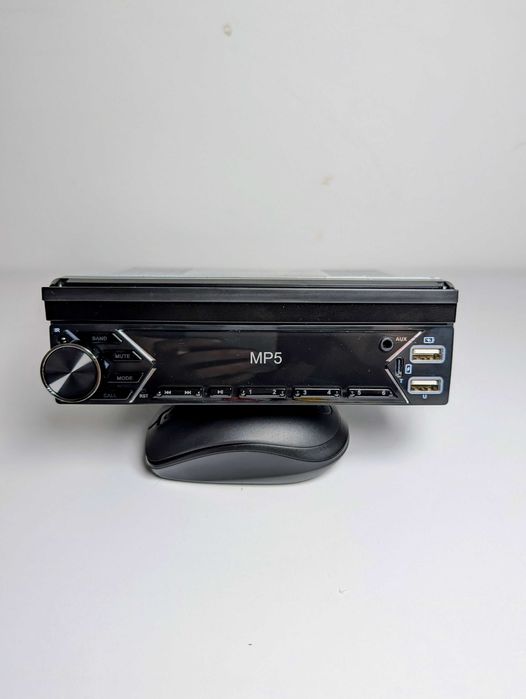 Radio 1 DIN Wysuwane 7" IPS Bluetooth USB-C Kamera Cofania Mikrofon super oferta