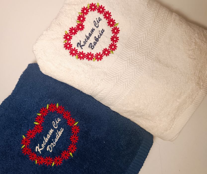 Ręcznik z haftem prezent dzień babci dziadka SZYBKA WYSYŁKA