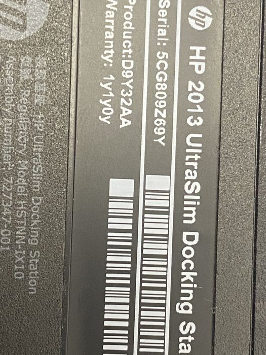 Док-станція HP 2013 UltraSlim D9Y32AA — 10 шт, протестовані