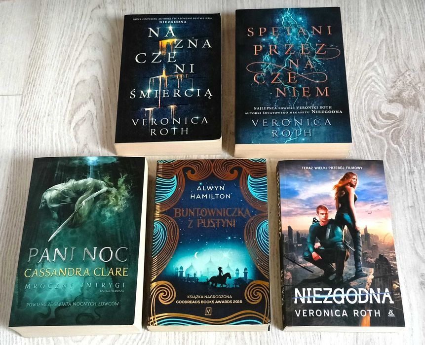 5x Roth Niezgodna Naznaczeni śmiercią Spętani przeznaczeniem Pani Noc