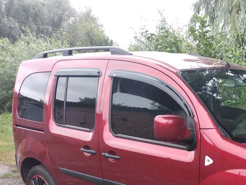 Рейлинги Skyport черные Erkul для Renault Kangoo 2008-2020 гг. Алюминий