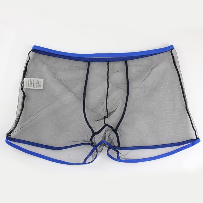 Sexowne Przezroczyste Męskie Bokserki - L