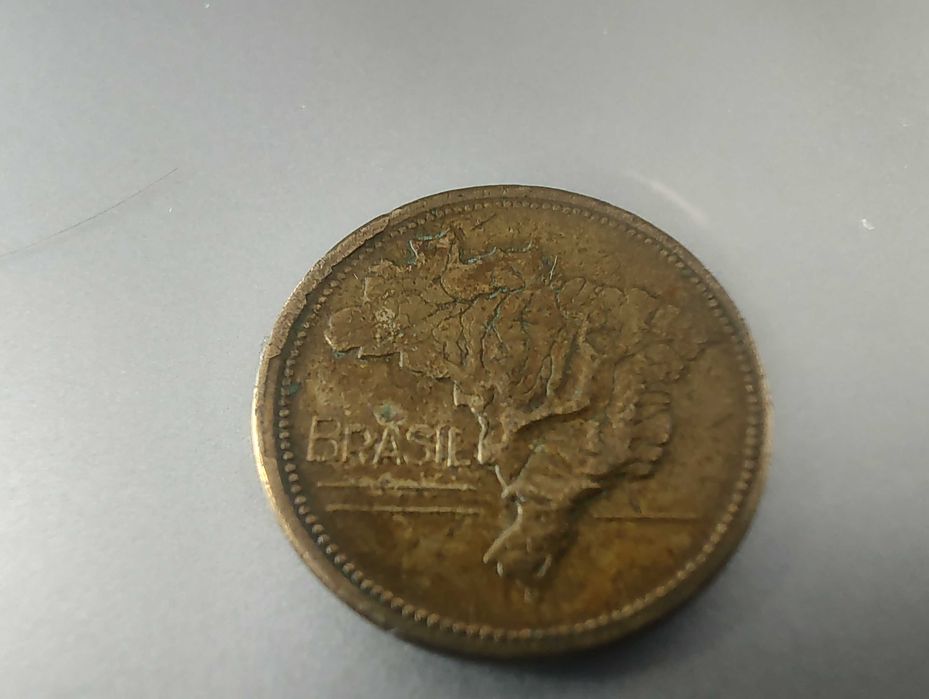 ès apaixonado de moedas raras de um Cruzeiro Brasil