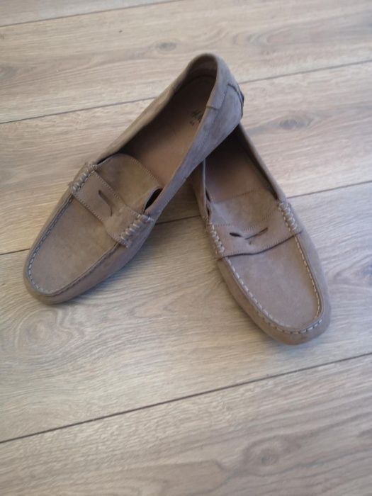 Mokasyny brazowe lekkie męskie h&m