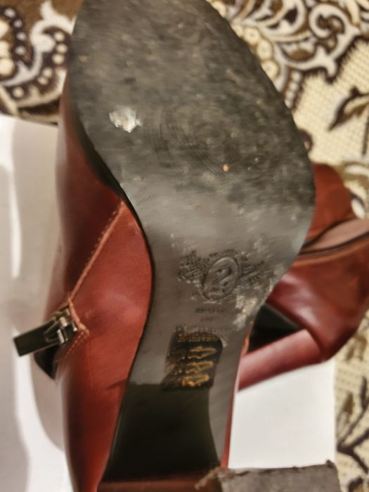 Botas pele bourdeaux