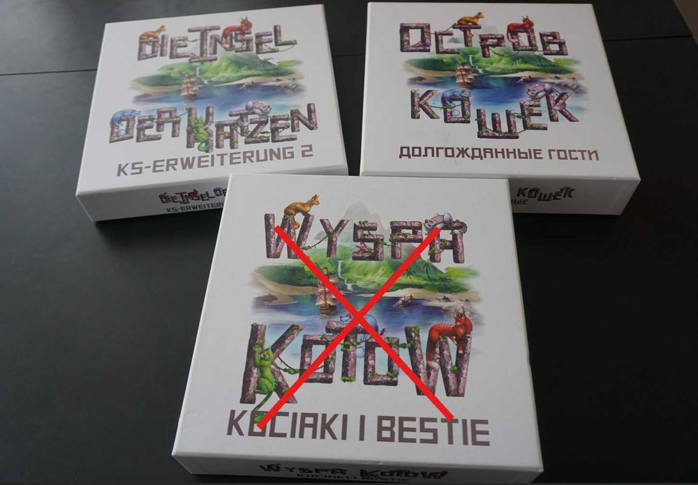 Dodatki do gry "Wyspa Kotów" (DE, RU)
