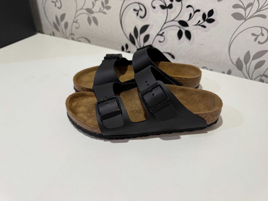 Шльопанці Birkenstock Arizona Birko Flor - Black, 35р