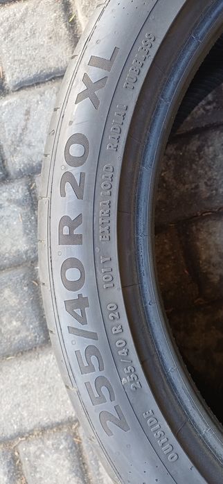 255/40R20 101Y XL CONTINENTAL , dwie opony letnie.