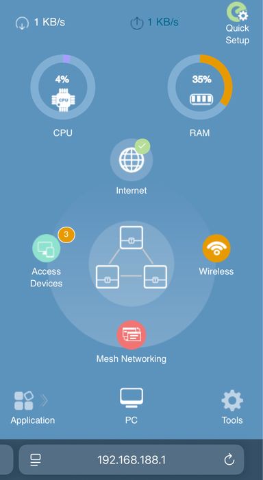 1200Mbps Mesh Router System 2.4G/5.0GHz