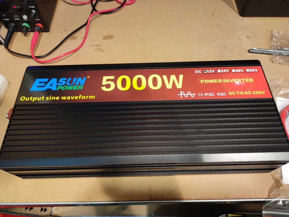 PRZETWORNICA 12V 5000W czysty sinus WYSYŁKA.24H