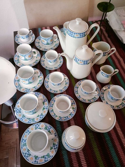 Serviço de chá e serviço de café porcelana