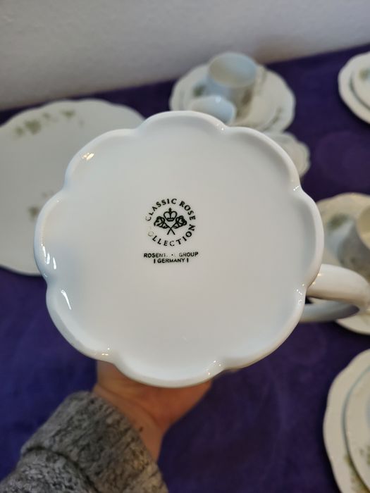 Serwis Rosenthal Classic Rose Monbijou Grün Ranke.