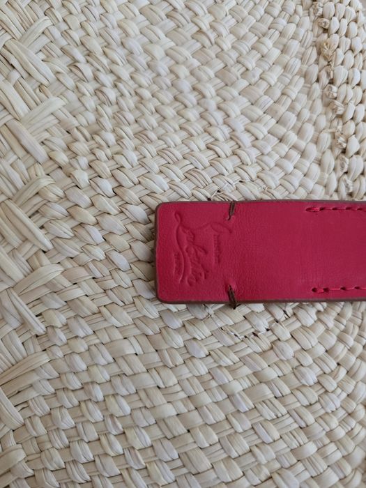 Christian Louboutin koszyk, raffia, torba