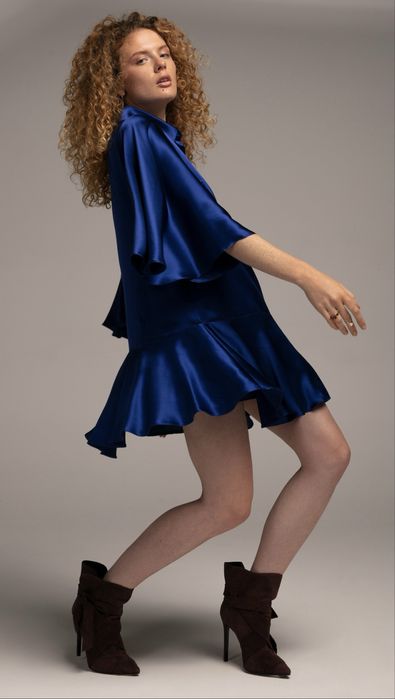 Jedwabna sukienka Royal Blue