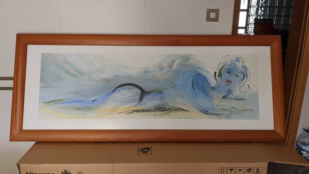 Silkscreen Print in Frame 100 x 50 cm